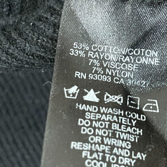 Nic+Zoe X-Large Cardigan Duster Sweater Black Open Front Long Sleeve Womens - Picture 8 of 8